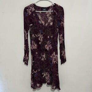 MAEVE Anthropologie - Ruffle Monaco Tiered
Dress Purple Floral Feminine Size Sm